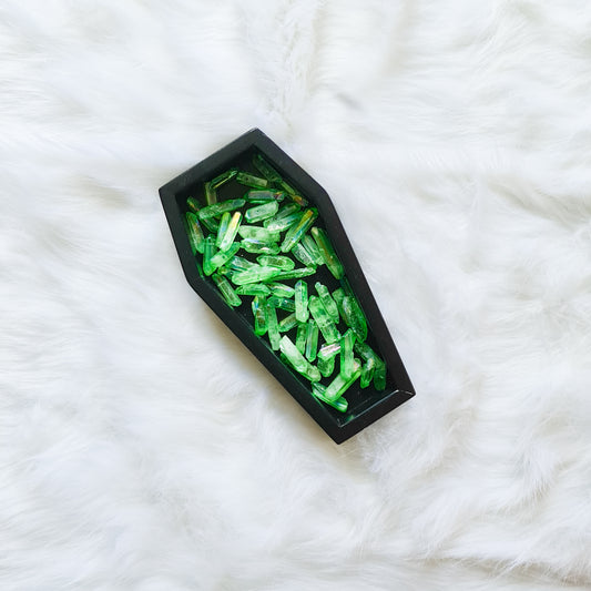 Bright Green Quartz Point Bead