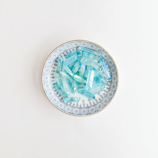 Blue Quartz Point Bead