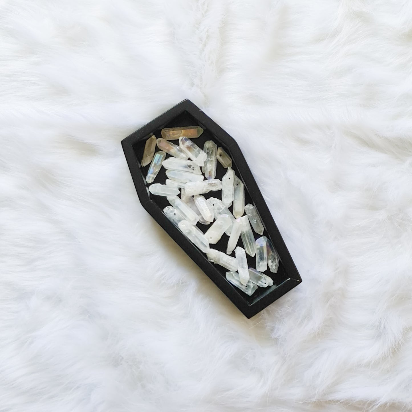 Raw Crystal Quartz Point Beads | Multiple Shades