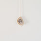Sun & Moon Etched Grey Agate Wall Hanging