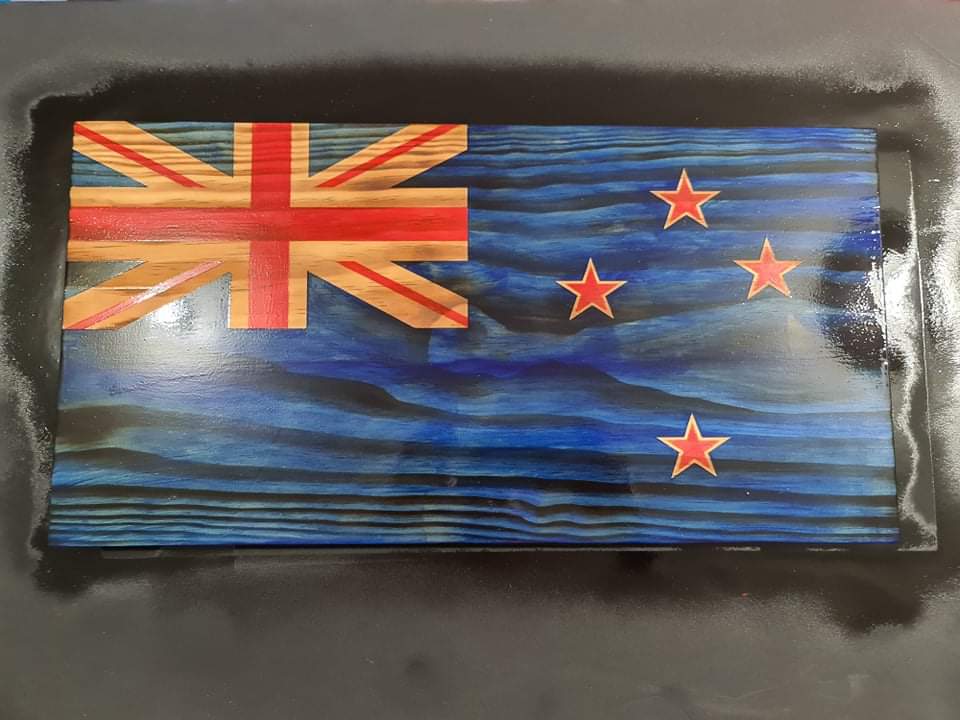 New Zealand Flag Wooden Sign
